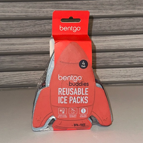 Bentgo Buddies Rocketship Reusable Ice Packs 4pk - Picture 1 of 5